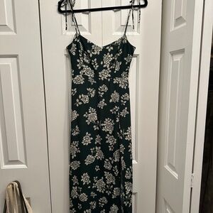 Park & Fifth Green Floral Midi Dress